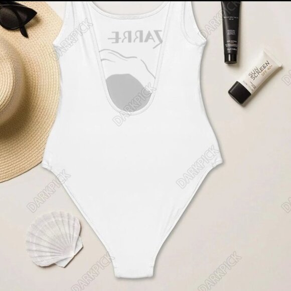 NWOT Darkpick Bizarre Magazine one piece swimsuit - Picture 2 of 5